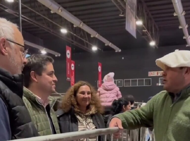 Nacho Palacios visitó a productores en la Expo de Palermo