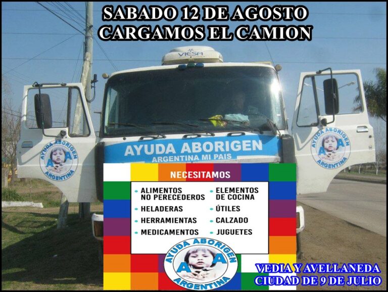 Ayuda Aborigen pide donaciones a la comunidad