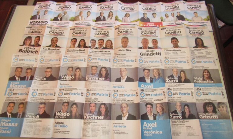 Elecciones PASO: las boletas completas tienen ocho cuerpos