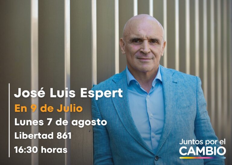 Este lunes José Luis Espert visita 9 de Julio