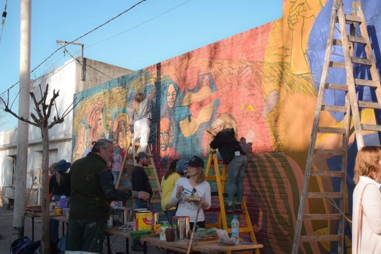Presentaron el mural de “Las Nazarenas”