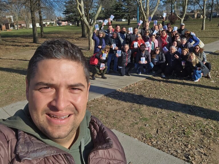 Nacho Palacios y sus candidatos recorrieron Ciudad Nueva