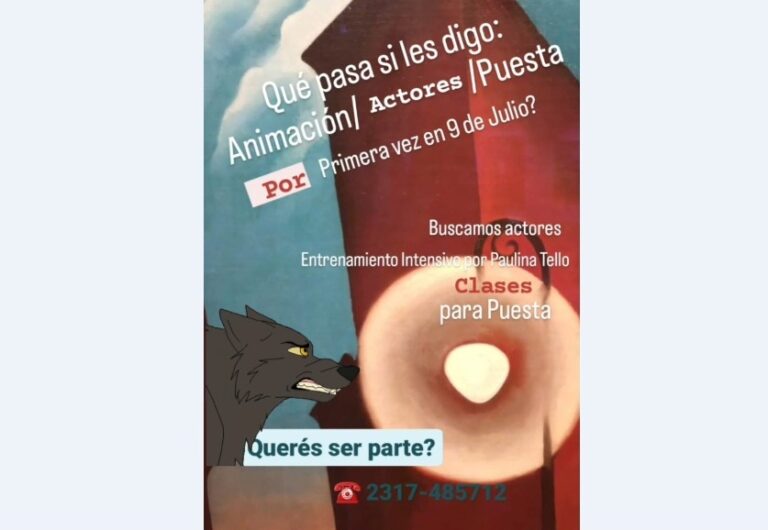 Convocan a actores para una puesta teatral