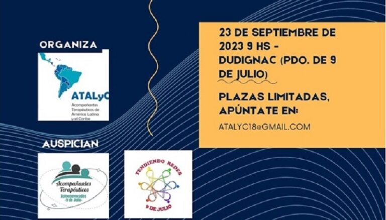 Convocan a la 1era Jornada de Acompañamiento Terapéutico del Interior Bonaerense