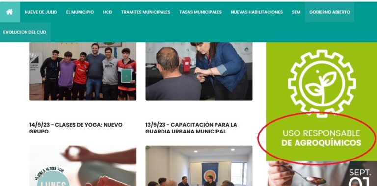 Rige la ordenanza sobre el Uso Responsable de Agroquímicos
