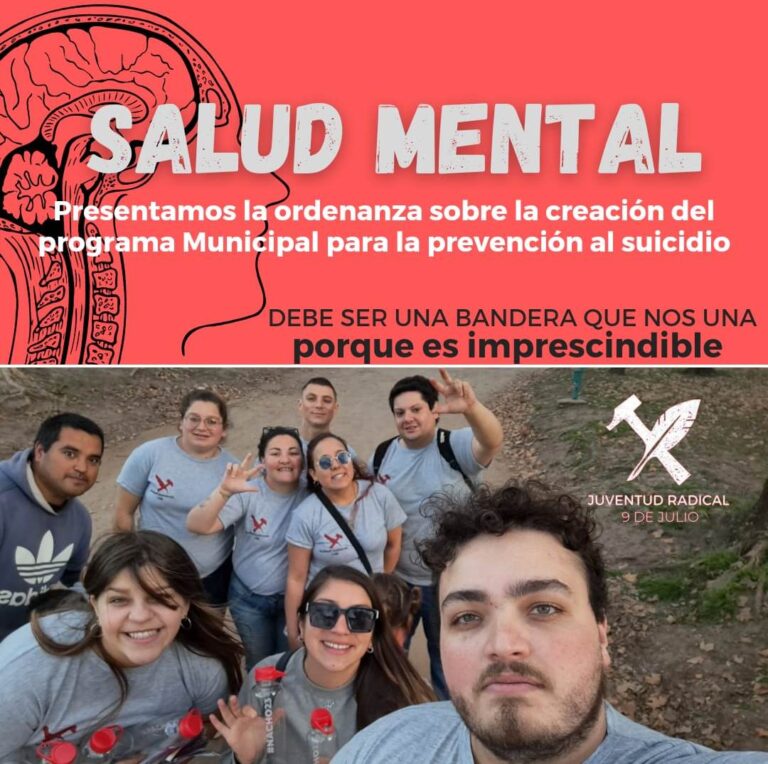 Juventud Radical en pos de la salud mental