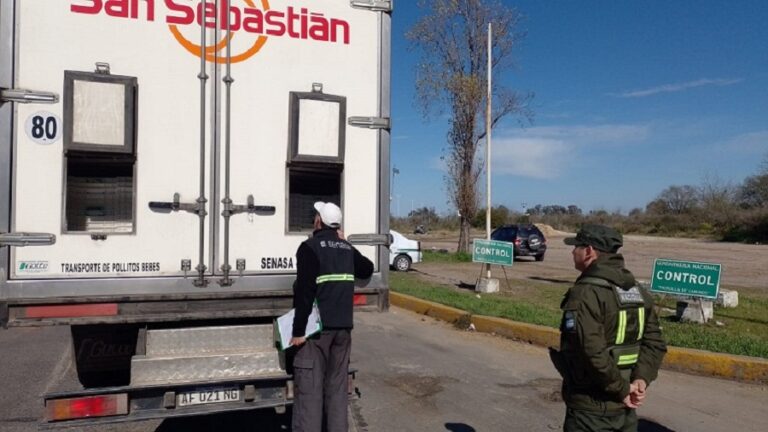 En ocho meses SENASA controló 1.577 transportes de alimentos