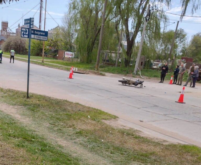 Accidente en la Av. Almirante Brown