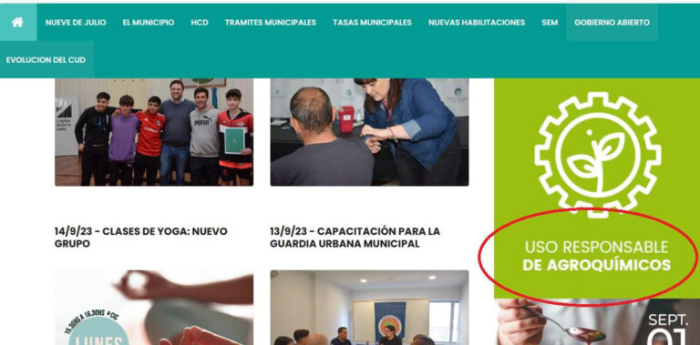 Rige la ordenanza del uso responsable de agroquímicos