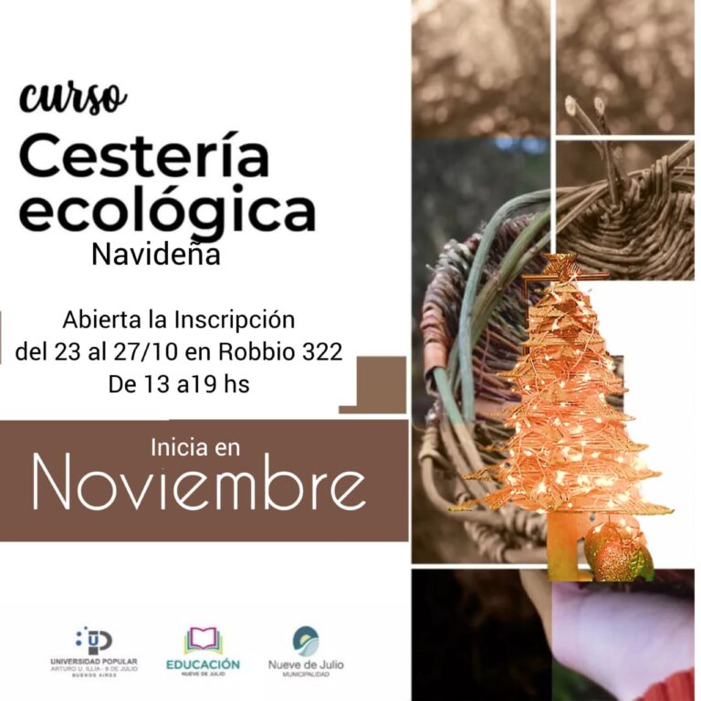 Curso de Cestería Ecológica Navideña