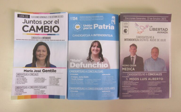 En 9 de Julio participan tres listas en las elecciones