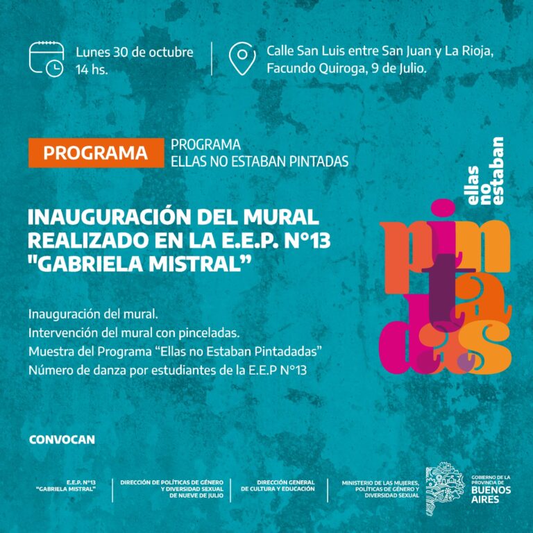 En Quiroga inaugurarán un mural