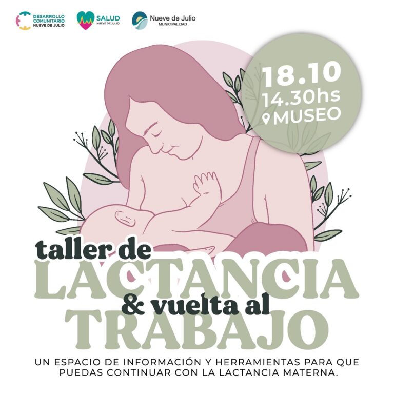 Lactancia materna: hoy se realiza un taller