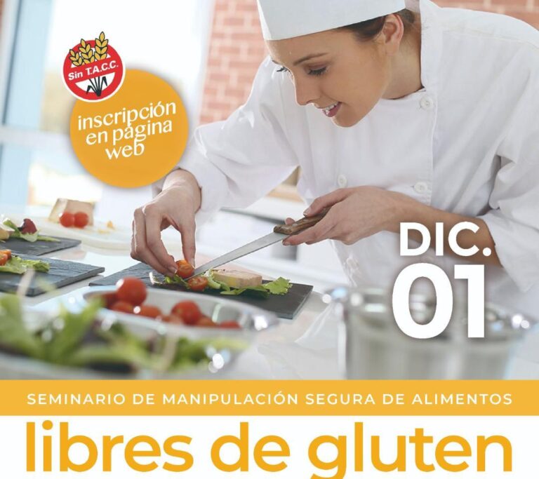 Seminario de Manipulación de alimentos libres de gluten