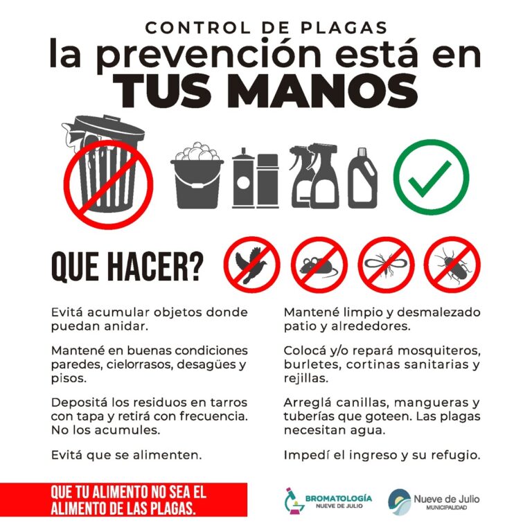 Prevención por el Control de Plagas