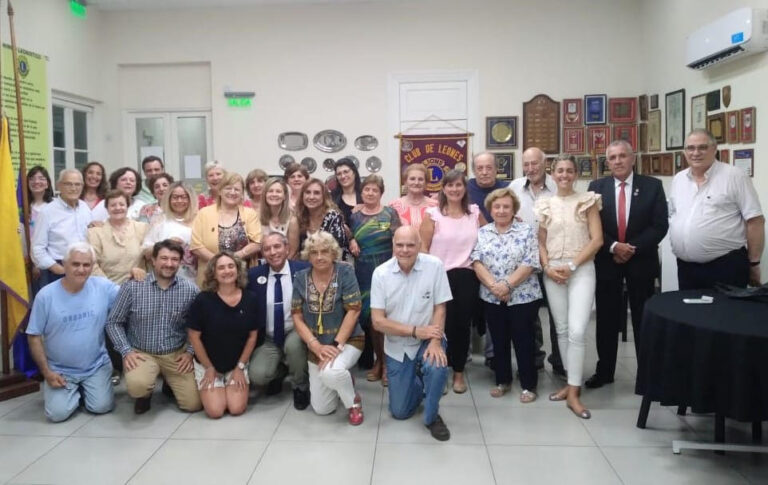 El gobernador distrital de Clubes de Leones visitó 9 de Julio