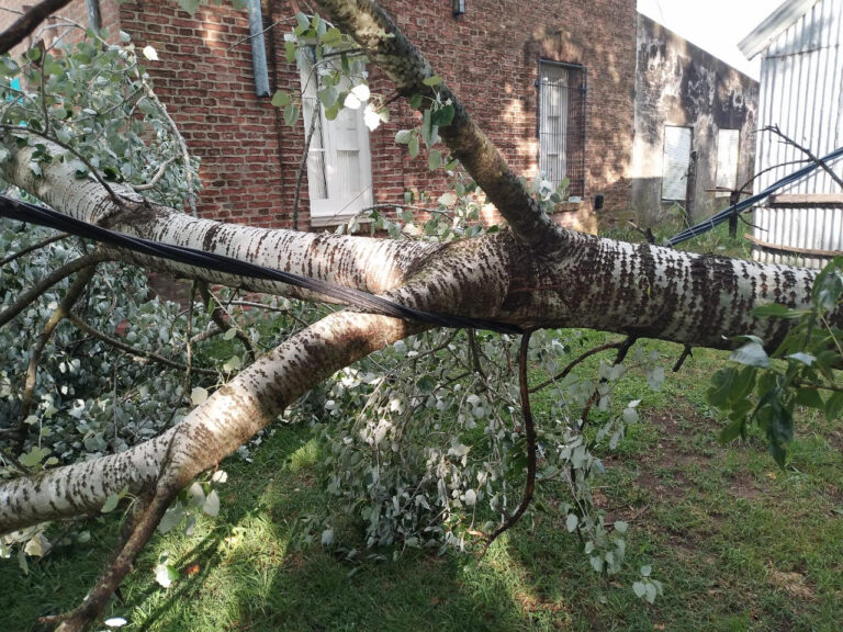 La localidad de Morea fue afectada por la tormenta
