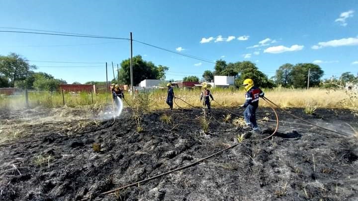 Incendio en la Ciudad: pastos en un terreno