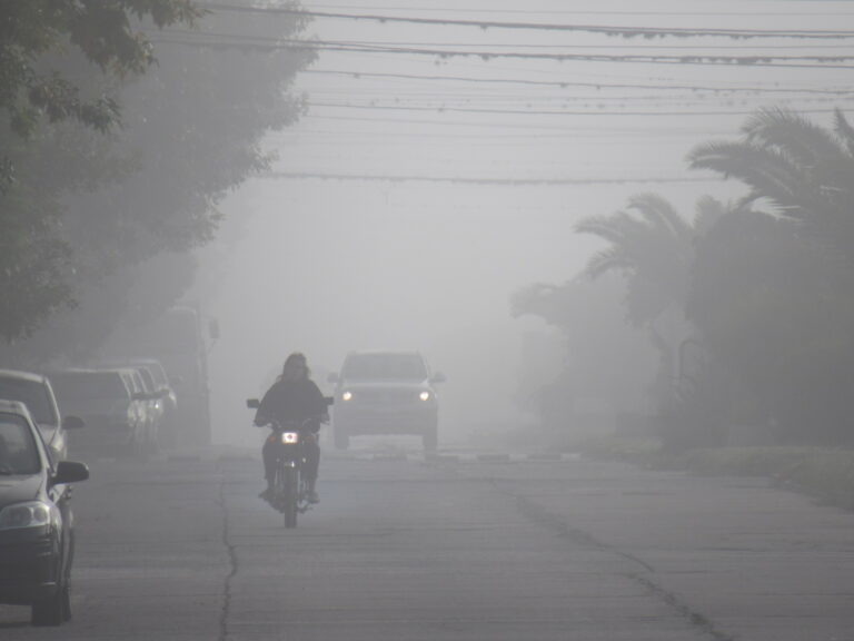 La niebla se hizo presente en 9 de Julio
