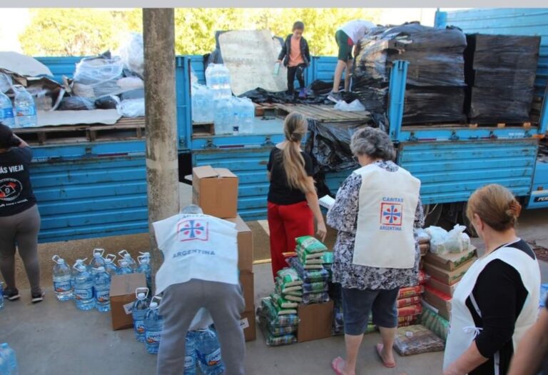 Llegaron donaciones para familias afectadas por el temporal