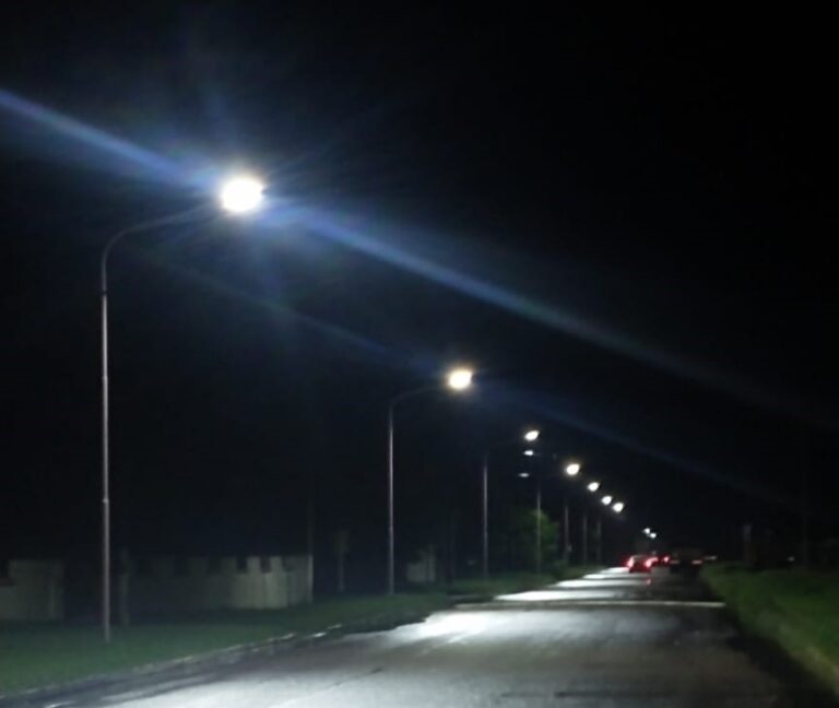 Quiroga cuenta con 29 nuevas luminarias