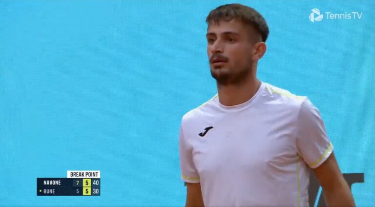 Gran actuación de Mariano Navone en el ATP 1000 de Madrid