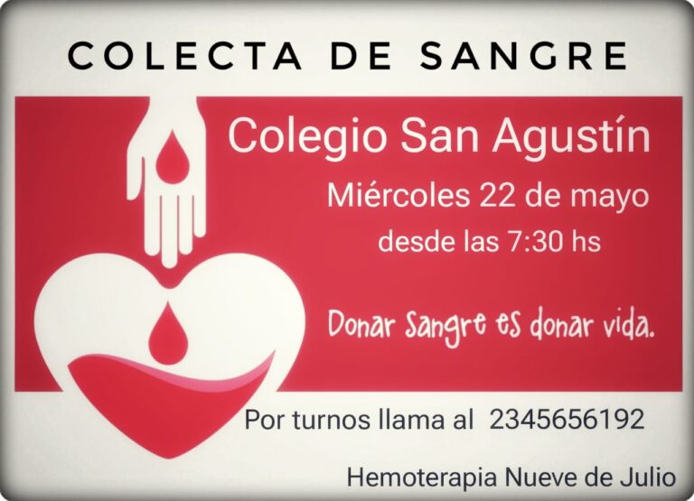 Este miércoles habrá una colecta de sangre