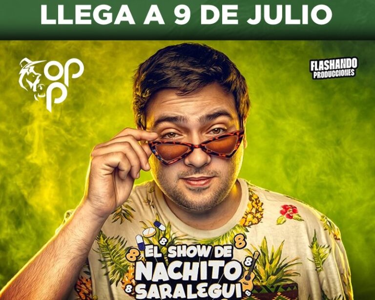 El Show de Nachito Saralegui se presenta en 9 de Julio
