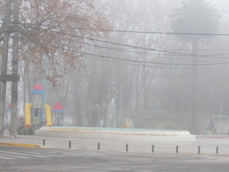 La niebla se hace presente en la ciudad de 9 de Julio
