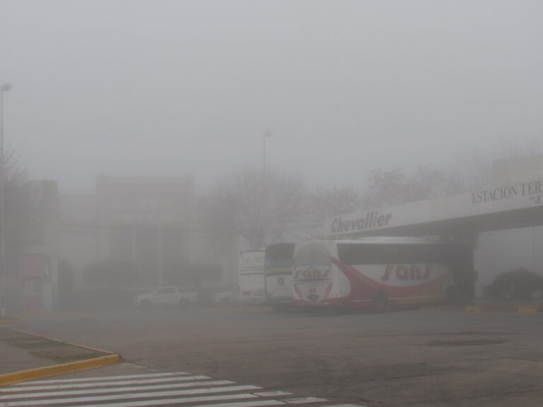Recomendación de precaución por niebla en 9 de Julio y la Región