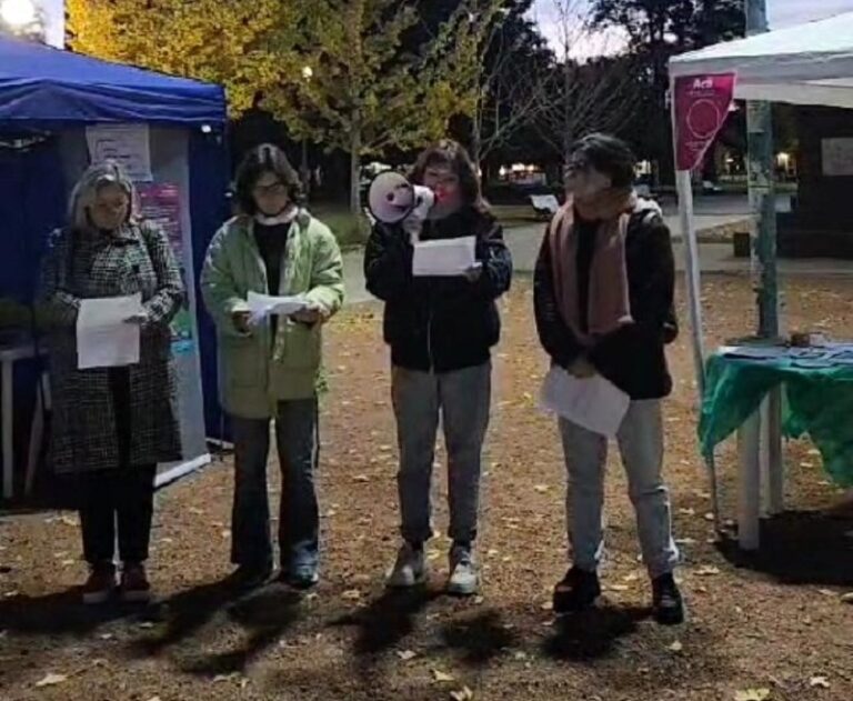 Ni una Menos: jornada en Plaza Belgrano