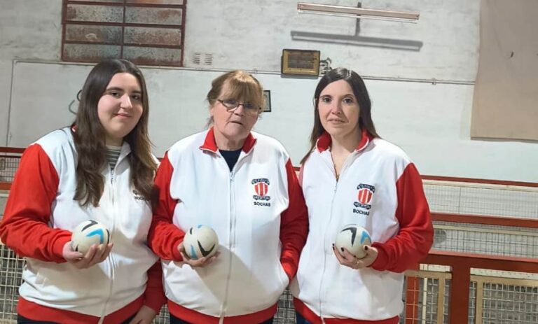 Equipo del Club Atlético 9 de Julio en el Torneo Provincial de Bochas
