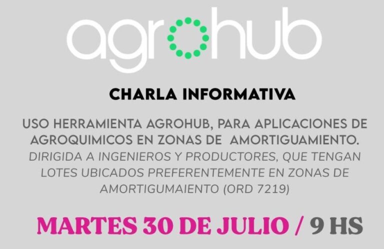 Charla informativa sobre utilización de AGROHUB