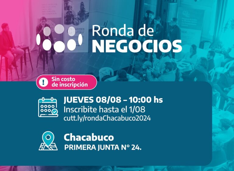 Rondas de Negocios en la Provincia: próxima edición en Chacabuco