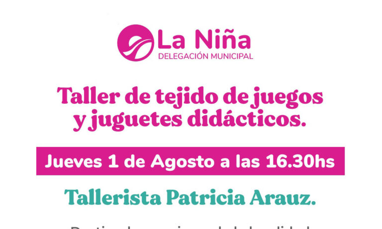 Taller de tejido de juegos y juguetes didácticos en La Niña