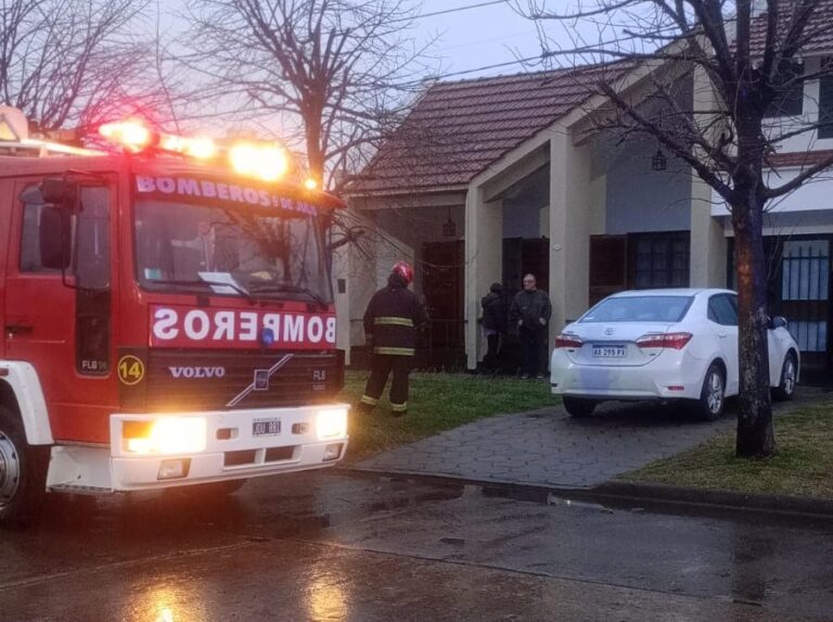 Principio de incendio en un domicilio