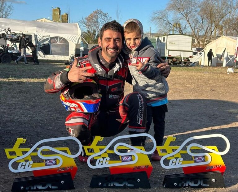 Karting del Centro: Nano Arizcurre ganó tres carreras; triunfos de Valenti y Pinto