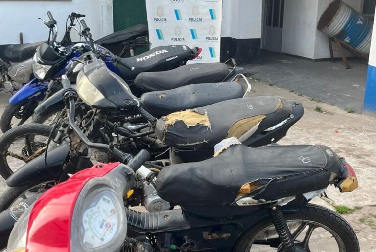 Operativos policiales: secuestraron motos