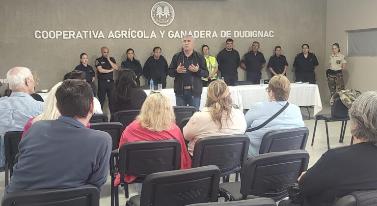 Seguridad: se realizó una reunión con vecinos de Dudignac