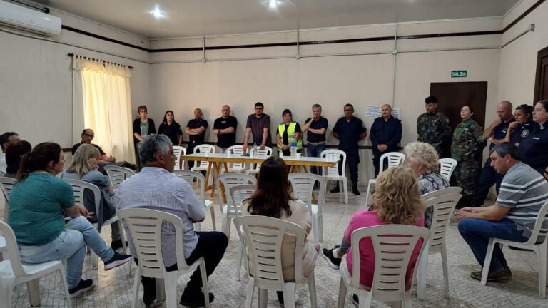Reunión de seguridad en la localidad de French