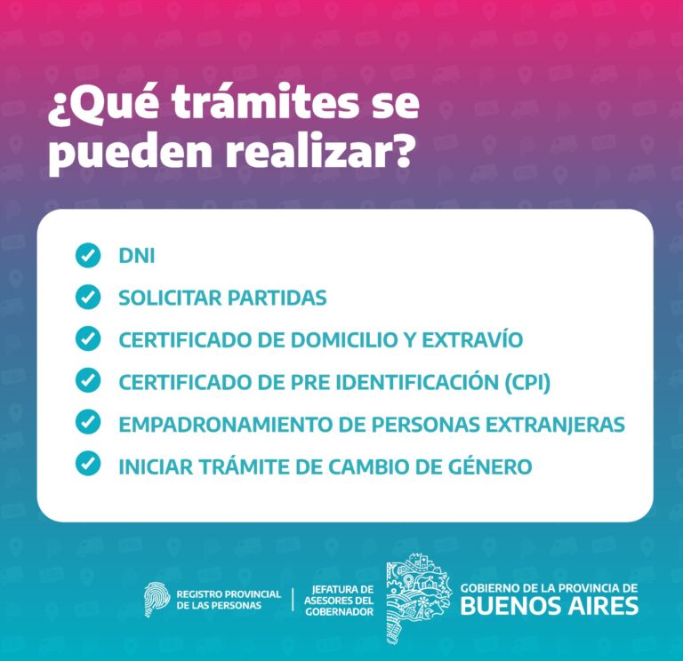 Llega a 9 de Julio operativo de renovación de DNI