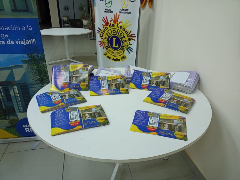 El Club de Leones de 9 de Julio lanzó su tradicional rifa