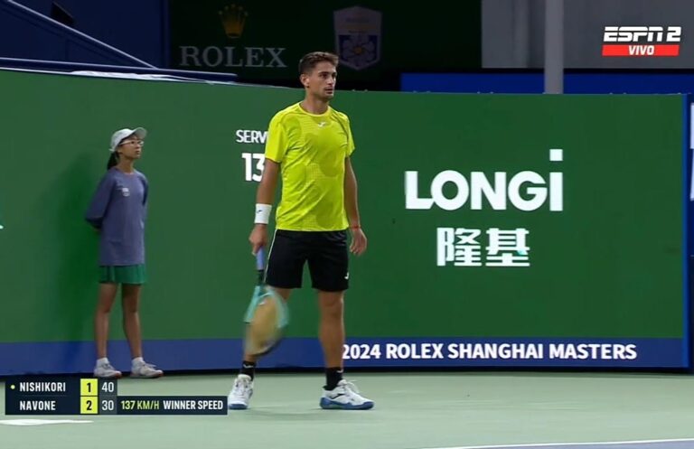 Mariano Navone no pudo ante Nishikori en Shangai