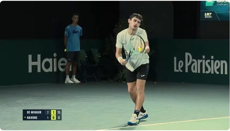 Buen partido Navone ante el Nro 10, en el Masters 1000 de París