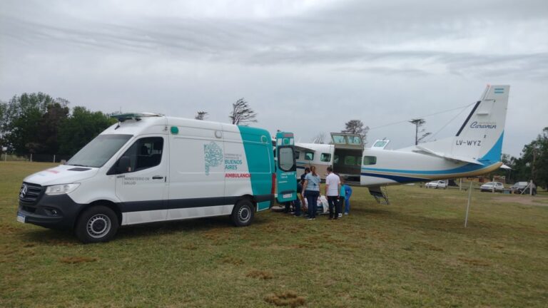 Aeroevacuación exitosa de un paciente