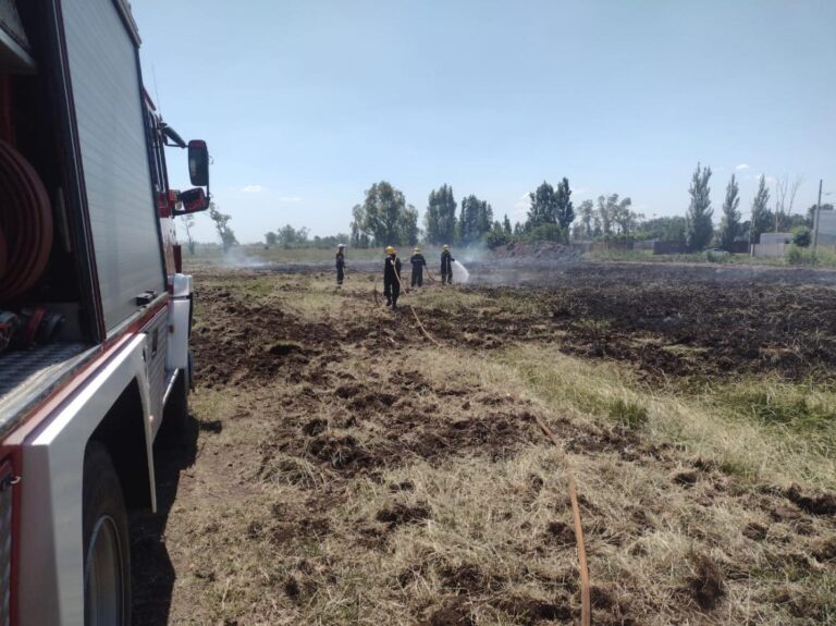 Incendio: intervención de Bomberos