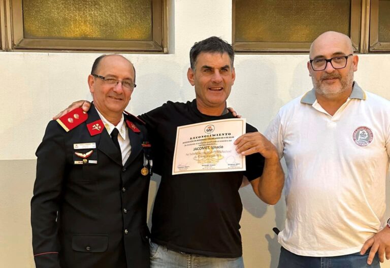 Bomberos destacó el ejemplo de «Nacho» Jacomet