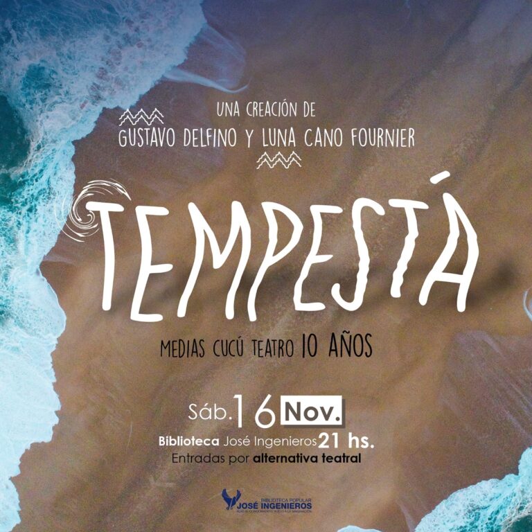 Teatro: se estrena «Tempestá», este sábado