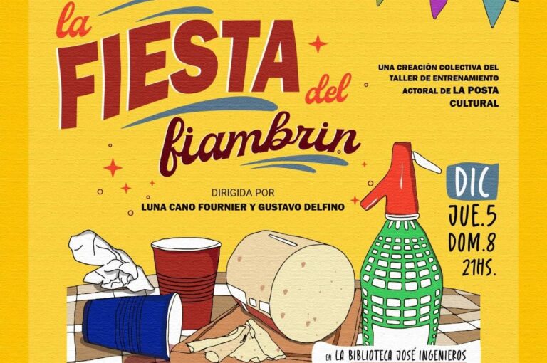 Se viene la comedia teatral «La fiesta del fiambrín»