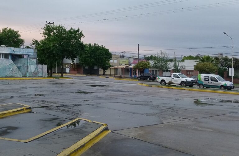 Lluvia, con viento y descargas eléctricas en 9 de Julio